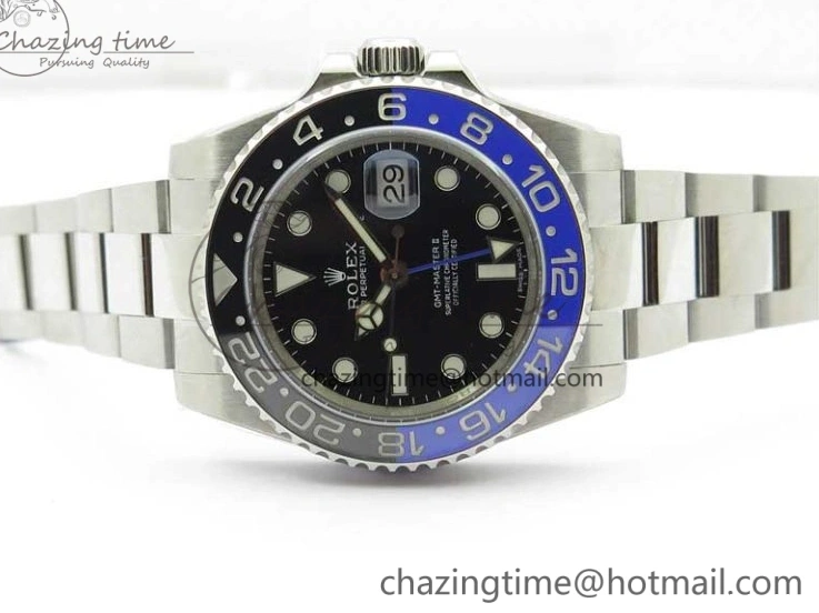 0413 SunProtective GMT-Master II 116710 BLNR Black Blue Ceramic 904L Steel Noob 1:1 Best Edition SA3186 CHS V 2876
